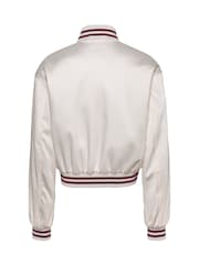 Tommy Jeans White Satin Coach Jacket - Image 6 of 7