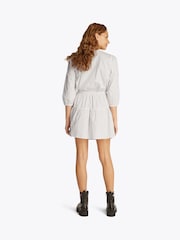 Tommy Jeans White Poplin Mini 100% Cotton Dress - Image 3 of 7