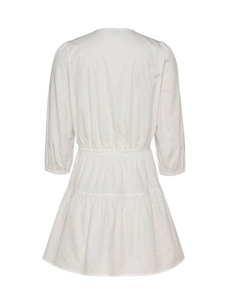 Tommy Jeans White Poplin Mini 100% Cotton Dress - Image 5 of 7
