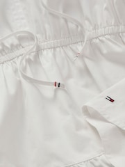 Tommy Jeans White Poplin Mini 100% Cotton Dress - Image 7 of 7