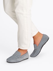 Tommy Hilfiger Grey Casual Suede Driver Shoes - Image 1 of 6