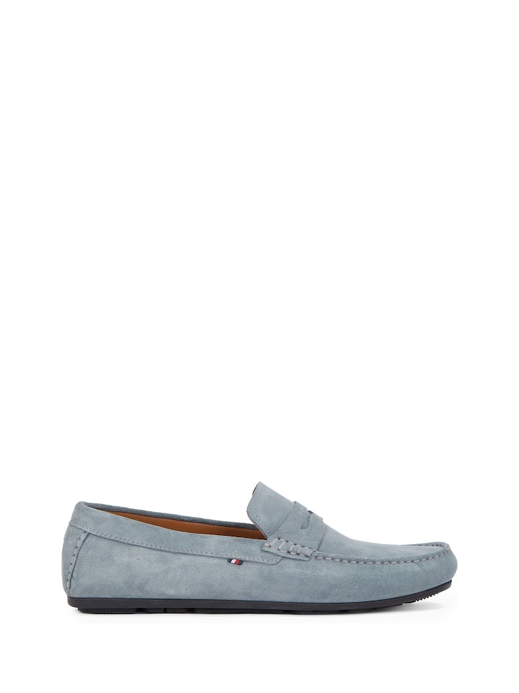 Tommy Hilfiger Grey Casual Suede Driver Shoes - Image 2 of 6