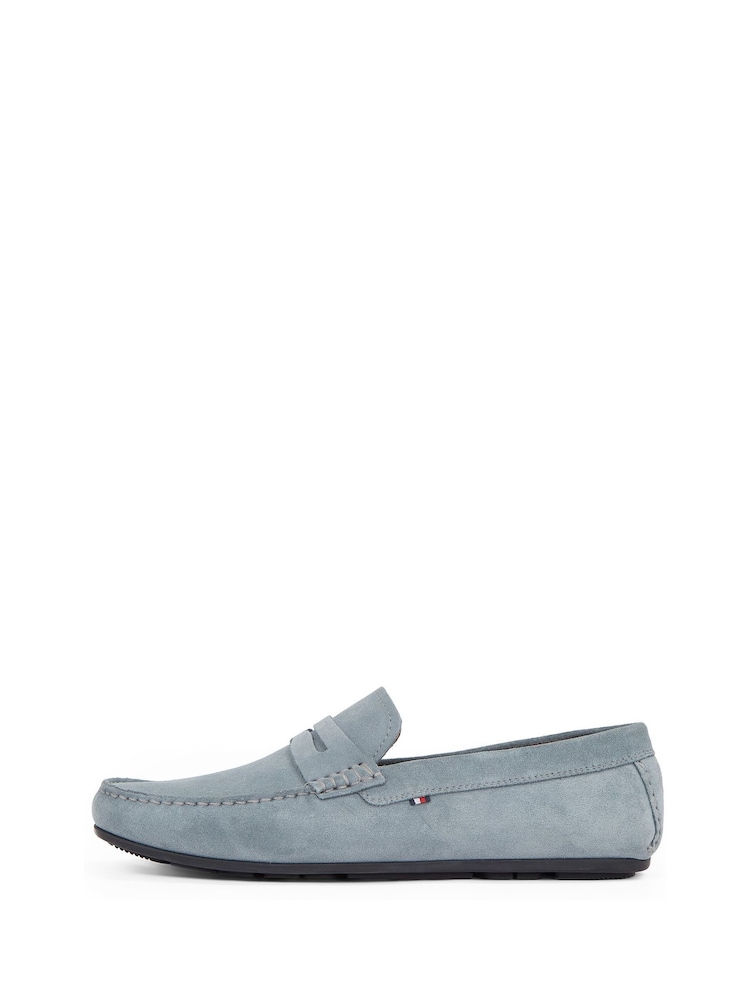 Tommy Hilfiger Grey Casual Suede Driver Shoes - Image 3 of 6