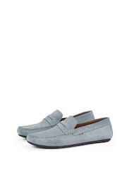 Tommy Hilfiger Grey Casual Suede Driver Shoes - Image 4 of 6