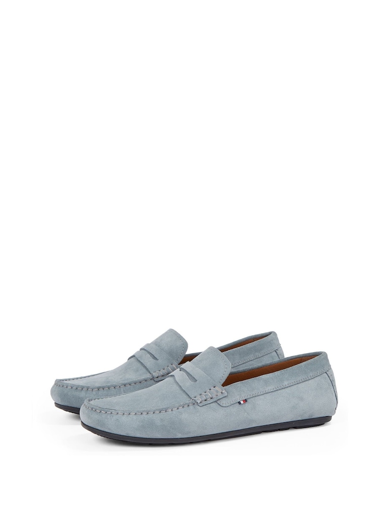 Tommy Hilfiger Grey Casual Suede Driver Shoes - Image 4 of 6