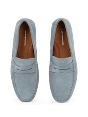 Tommy Hilfiger Grey Casual Suede Driver Shoes - Image 6 of 6
