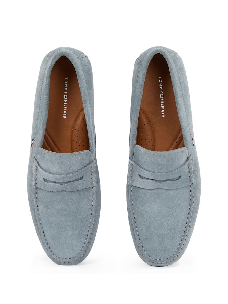 Tommy Hilfiger Grey Casual Suede Driver Shoes - Image 6 of 6