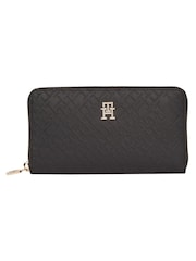 Tommy Hilfiger Black Large Zip Wallet - Image 1 of 4