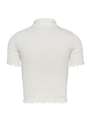 Tommy Jeans Slim Smock Mânecă scurtă Tricouri polo - Image 6 of 7
