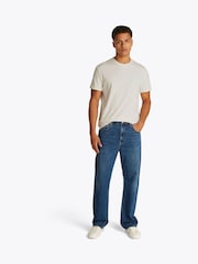 Tommy Jeans White Regular Fit Bubble Back Short Sleeve 100% Cotton T-Shirt - Image 2 of 7