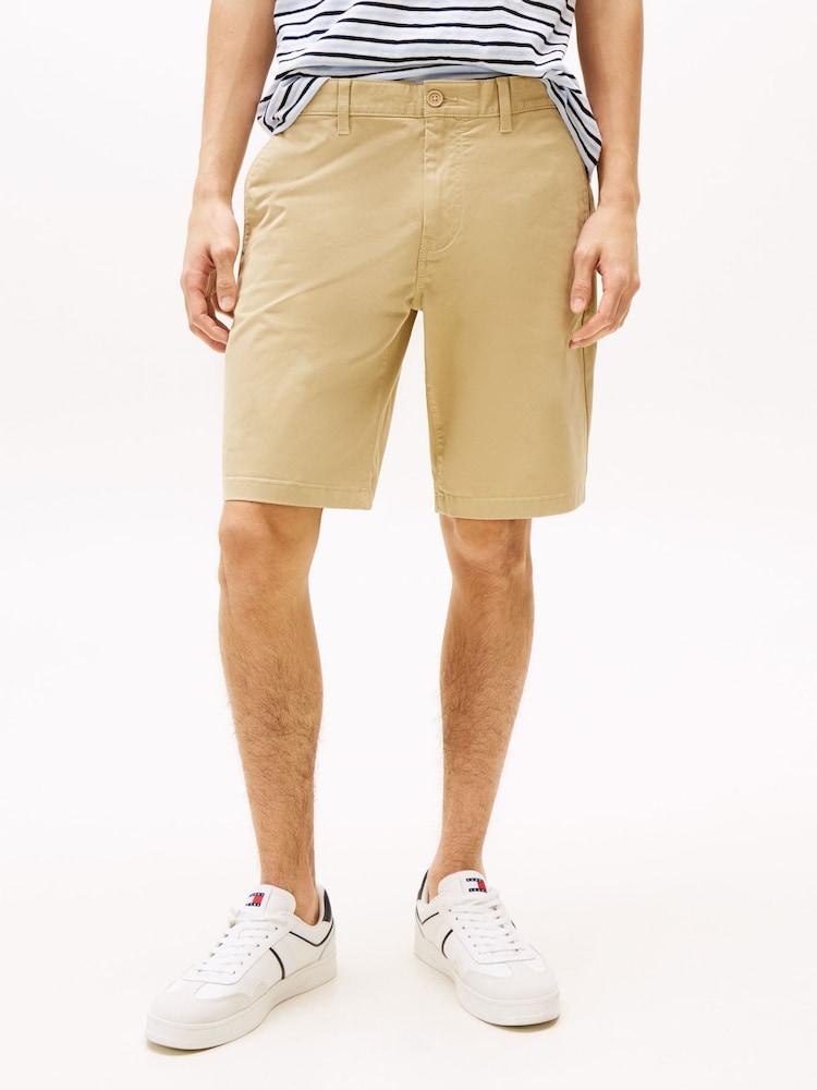 Tommy Jeans Brown Scanton Shorts - Image 1 of 7