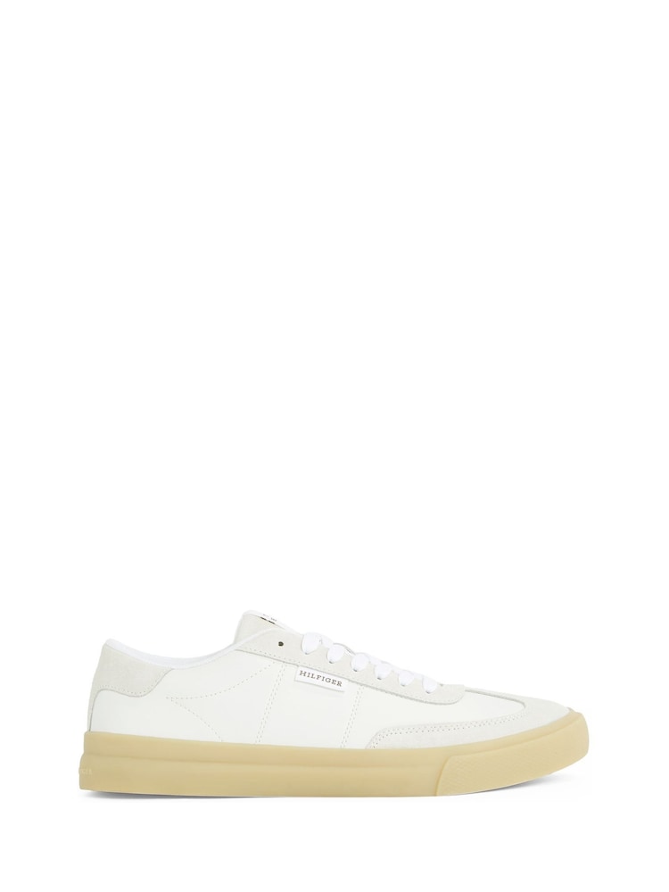 Tommy Hilfiger Natural Court Nubuck Trainers - Image 2 of 6