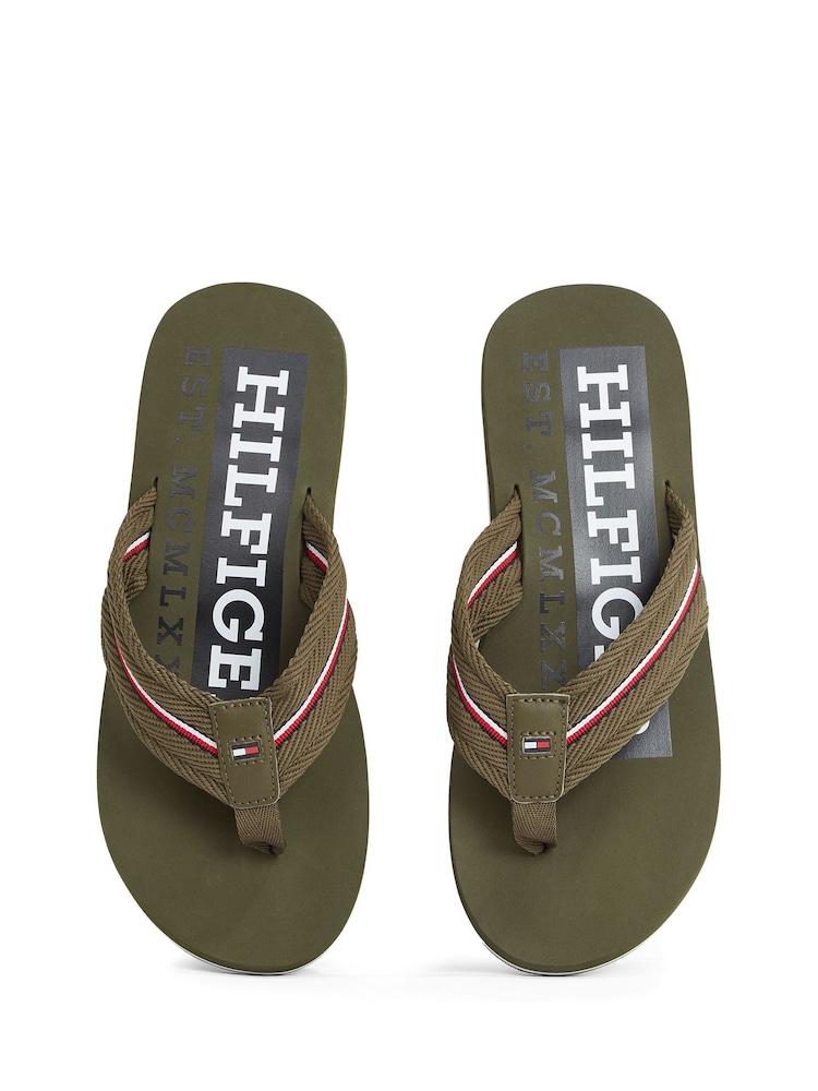 Tommy Hilfiger Green Beach Sandals - Image 6 of 6