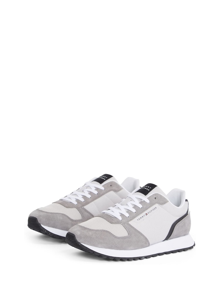 Tommy Hilfiger Grey Runner Trainers - Image 4 of 6