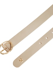 Tommy Hilfiger Cream Chic Leather Belt - Image 2 of 3