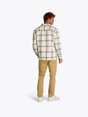 Tommy Jeans White 100% Cotton Slub Check Overshirt - Image 3 of 7