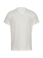 Tommy Jeans White Regular Fit Bubble 100% Cotton T-Shirt - Image 6 of 7