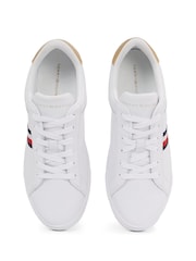 Tommy Hilfiger White Essential Court Trainers - Image 3 of 6