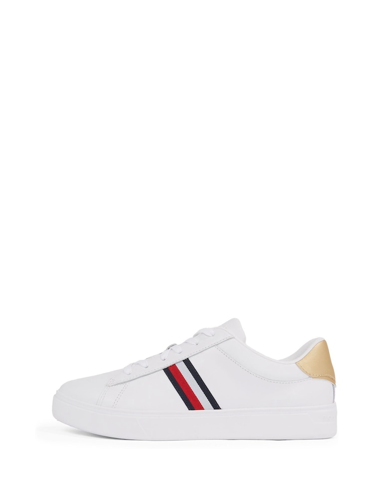 Tommy Hilfiger White Essential Court Trainers - Image 6 of 6