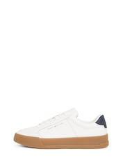 Белый и коричневый - Кожаные кроссовки Tommy Hilfiger Court Essential - Изображение 3 из 6