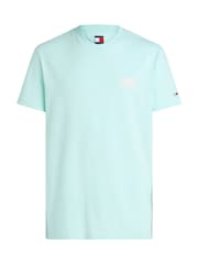 Tommy Jeans Blue Regular Fit Bubble Back Short Sleeve 100% Cotton T-Shirt - Image 5 of 6