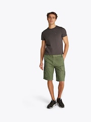 Tommy Jeans Green Regular Fit Otis Cargo 100% Cotton Shorts - Image 2 of 7