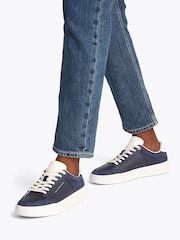 Tommy Hilfiger Blue Court Nubuck Trainers - Image 1 of 6