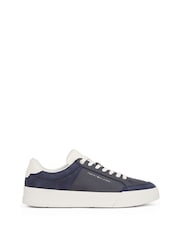 Tommy Hilfiger Blue Court Nubuck Trainers - Image 2 of 6