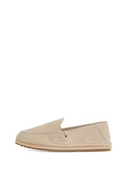 Tommy Hilfiger Brown Suede Espadrille Loafers - Image 3 of 6