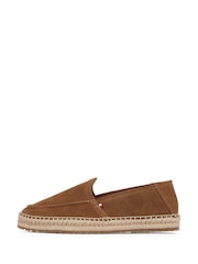 Tommy Hilfiger Natural Suede Espadrille Loafers - Image 3 of 6