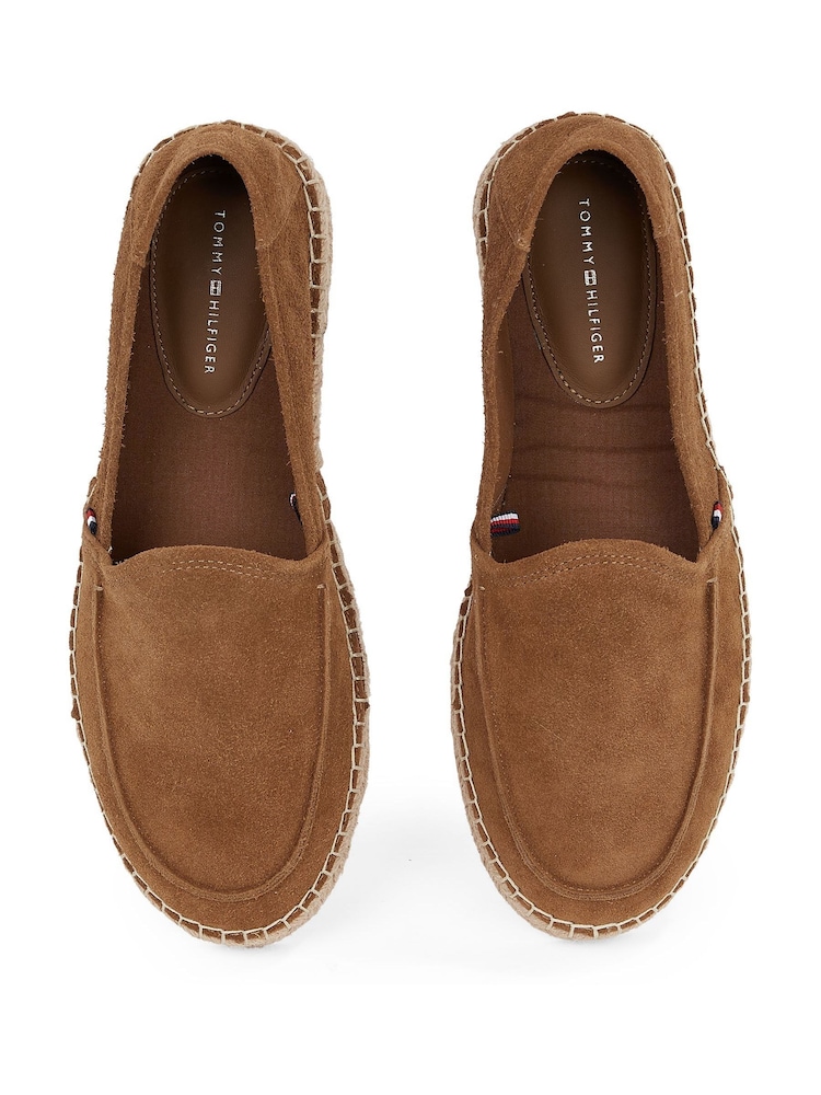 Tommy Hilfiger Natural Suede Espadrille Loafers - Image 6 of 6