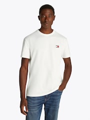 Natur - Tommy Jeans Regular Fit 100% Cotton Badge T-Shirt - Bild 1 von 7