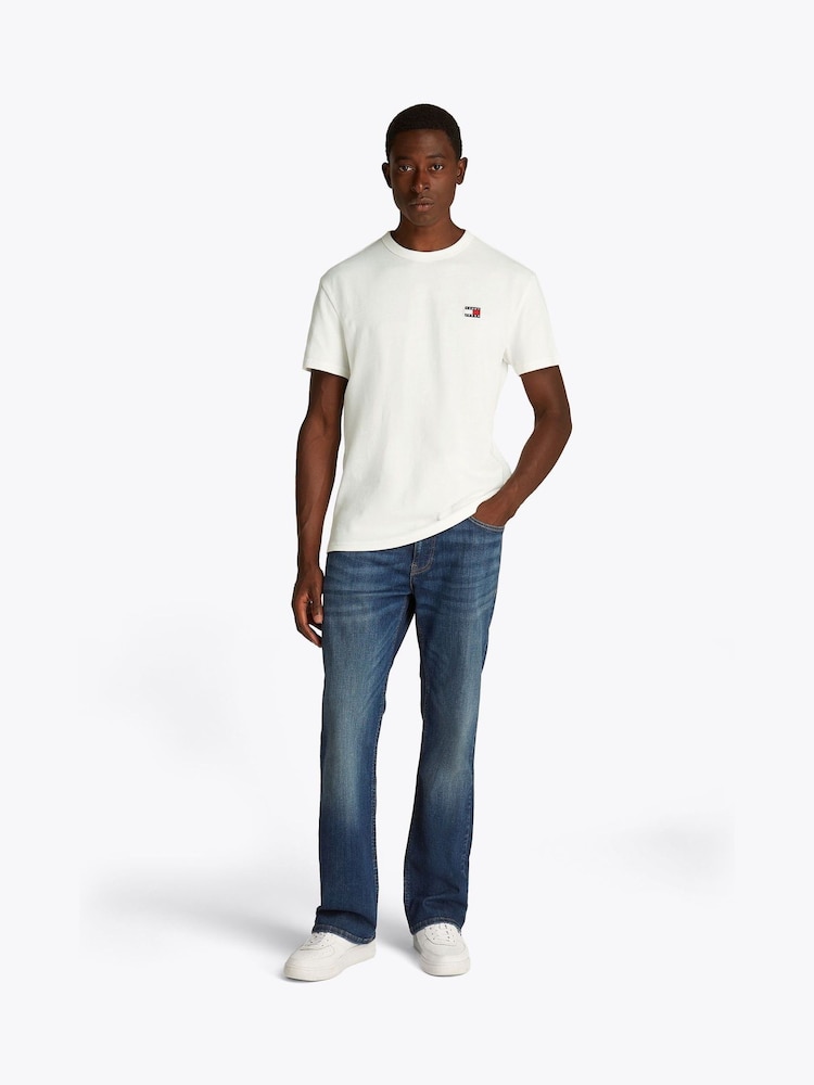 Natur - Tommy Jeans Regular Fit 100% Cotton Badge T-Shirt - Bild 2 von 7