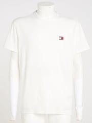 Natur - Tommy Jeans Regular Fit 100% Cotton Badge T-Shirt - Bild 5 von 7