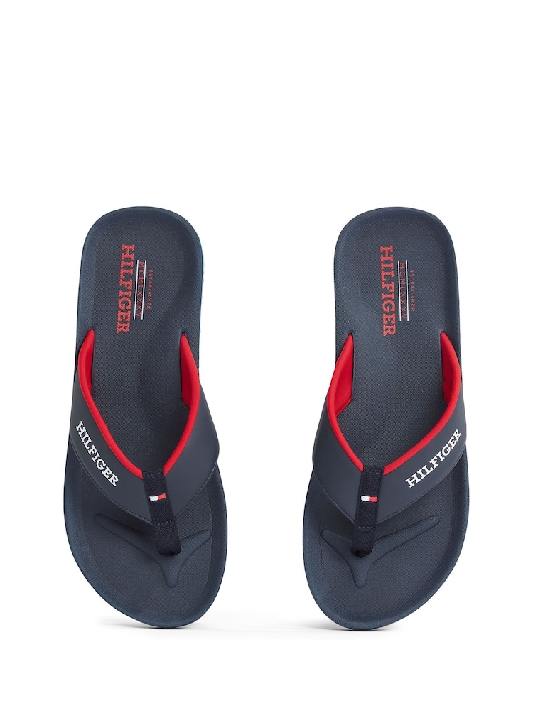 Tommy Hilfiger Aqua Blue Beach Sandals - Image 6 of 6