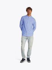 Рубашка в полоску из ткани с добавлением льна Tommy Jeans - Изображение 2 из 7