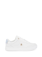 Tommy Hilfiger White Essential Chic Court Trainers - Image 2 of 6