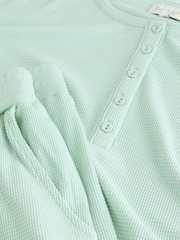 Verde menta - Pijama texturizado waffle twosie da B by Ted Baker - Imagem 13 de 15