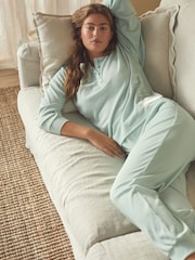 Verde menta - Pijama texturizado waffle twosie da B by Ted Baker - Imagem 4 de 15