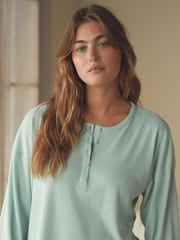 Verde menta - Pijama texturizado waffle twosie da B by Ted Baker - Imagem 5 de 15