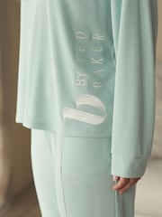Verde menta - Pijama texturizado waffle twosie da B by Ted Baker - Imagem 7 de 15
