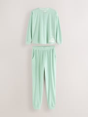 Verde menta - Pijama texturizado waffle twosie da B by Ted Baker - Imagem 9 de 15