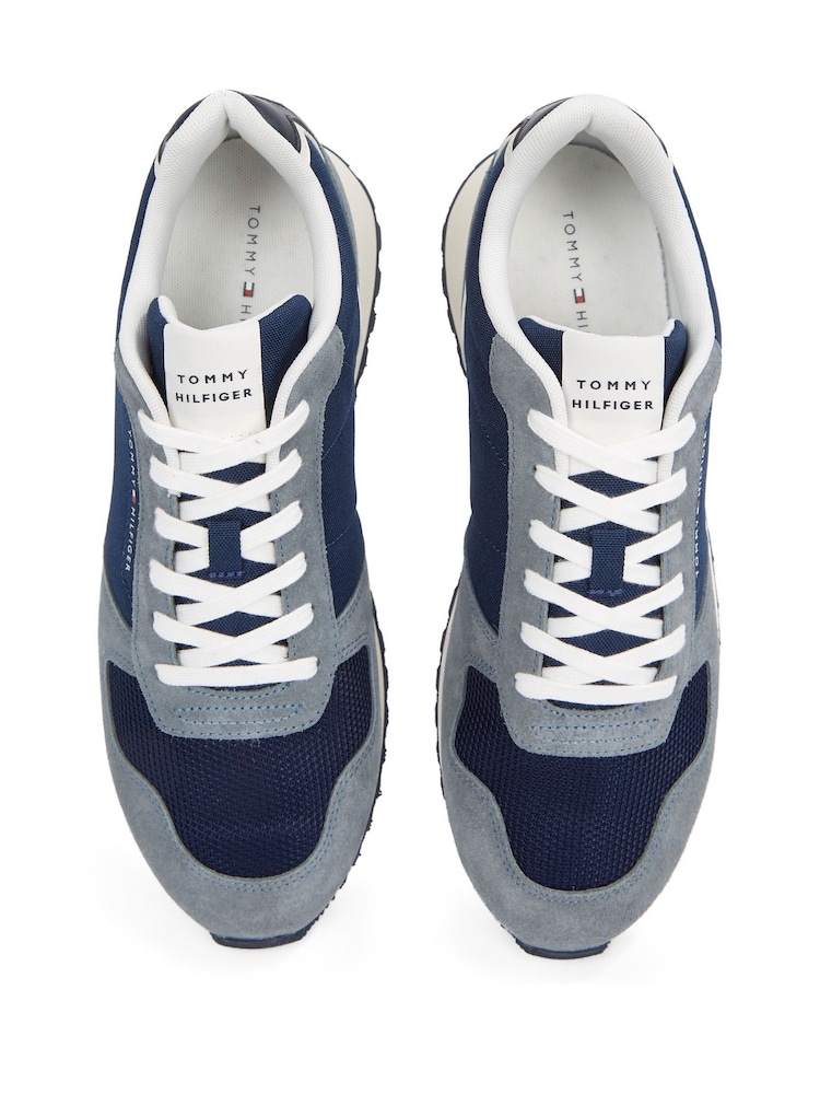 Tommy Hilfiger Blue Runner Trainers - Image 6 of 6