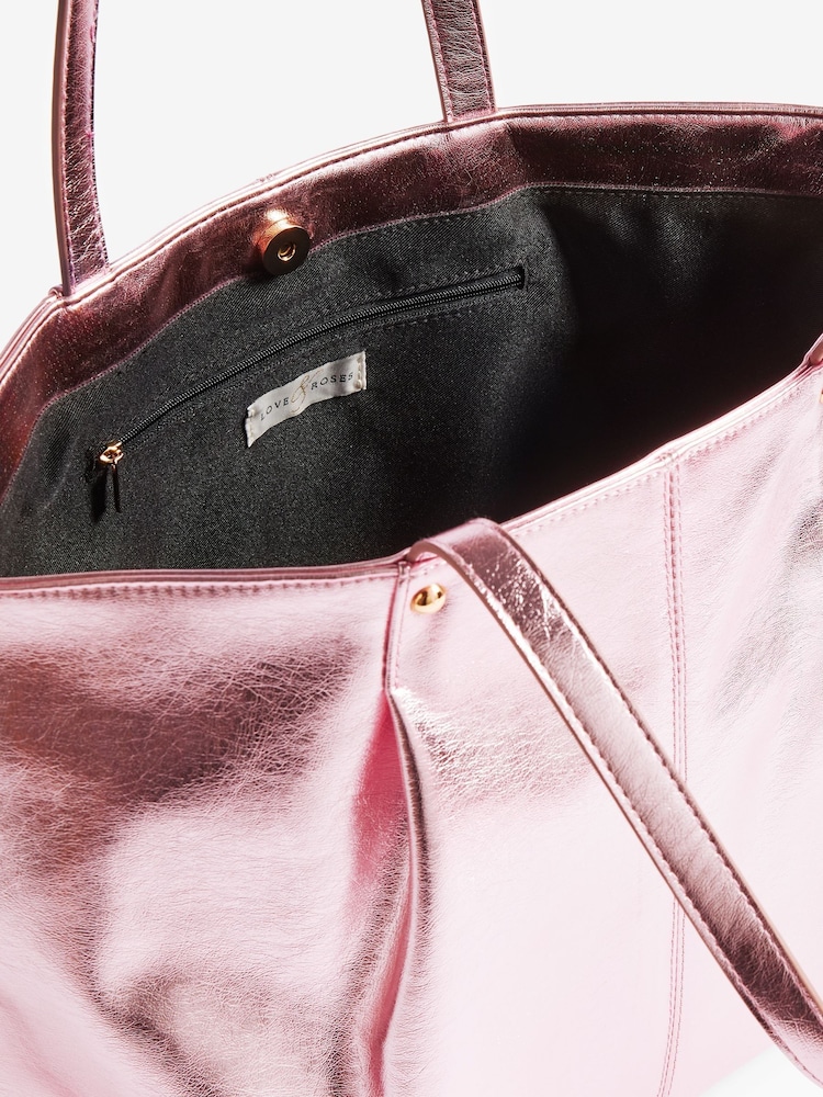 Rosa - Love & Roses Shopper Bag - Imagem 6 de 6