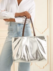 Prata - Love & Roses Shopper Bag - Imagem 2 de 6