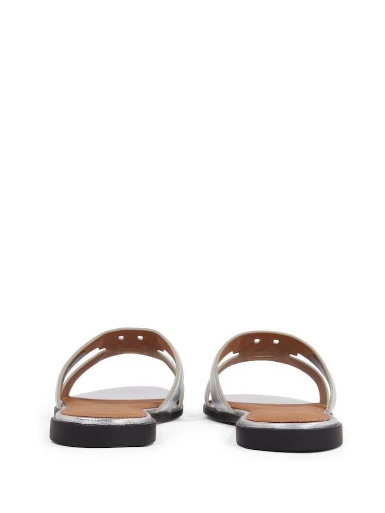 Tommy Hilfiger Peach Pink Logo Strap Mules - Image 6 of 6 Tommy Hilfiger Peach Pink Logo Strap Mules - Image 6 of 6