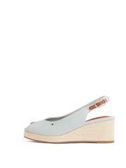 Azul claro - Tommy Hilfiger Mid Wedge Slingback Sandals - Imagem 3 de 6