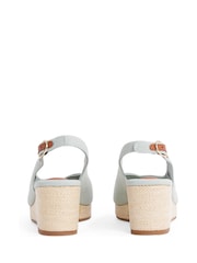 Azul claro - Tommy Hilfiger Mid Wedge Slingback Sandals - Imagem 5 de 6