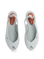 Azul claro - Tommy Hilfiger Mid Wedge Slingback Sandals - Imagem 6 de 6