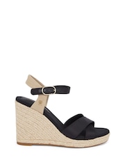 Tommy Hilfiger Pink Satin High Wedge Espadrilles - Image 2 of 6